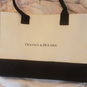 Dooney & Bourke Cream and Black Handbag